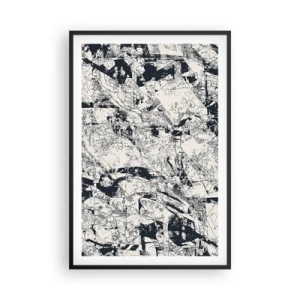 Affiche dans un cadre noir - Poster - Interpénétration des contraires - 61x91 cm