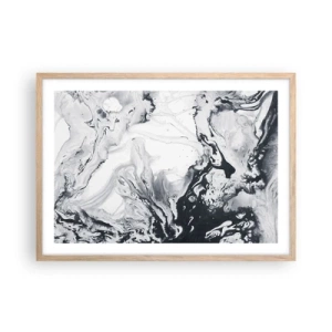 Affiche dans un chêne clair - Poster - Au centre de la Terre - 70x50 cm