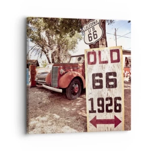 Impression sur toile - Image sur toile - La légende de la province américaine - 30x30 cm