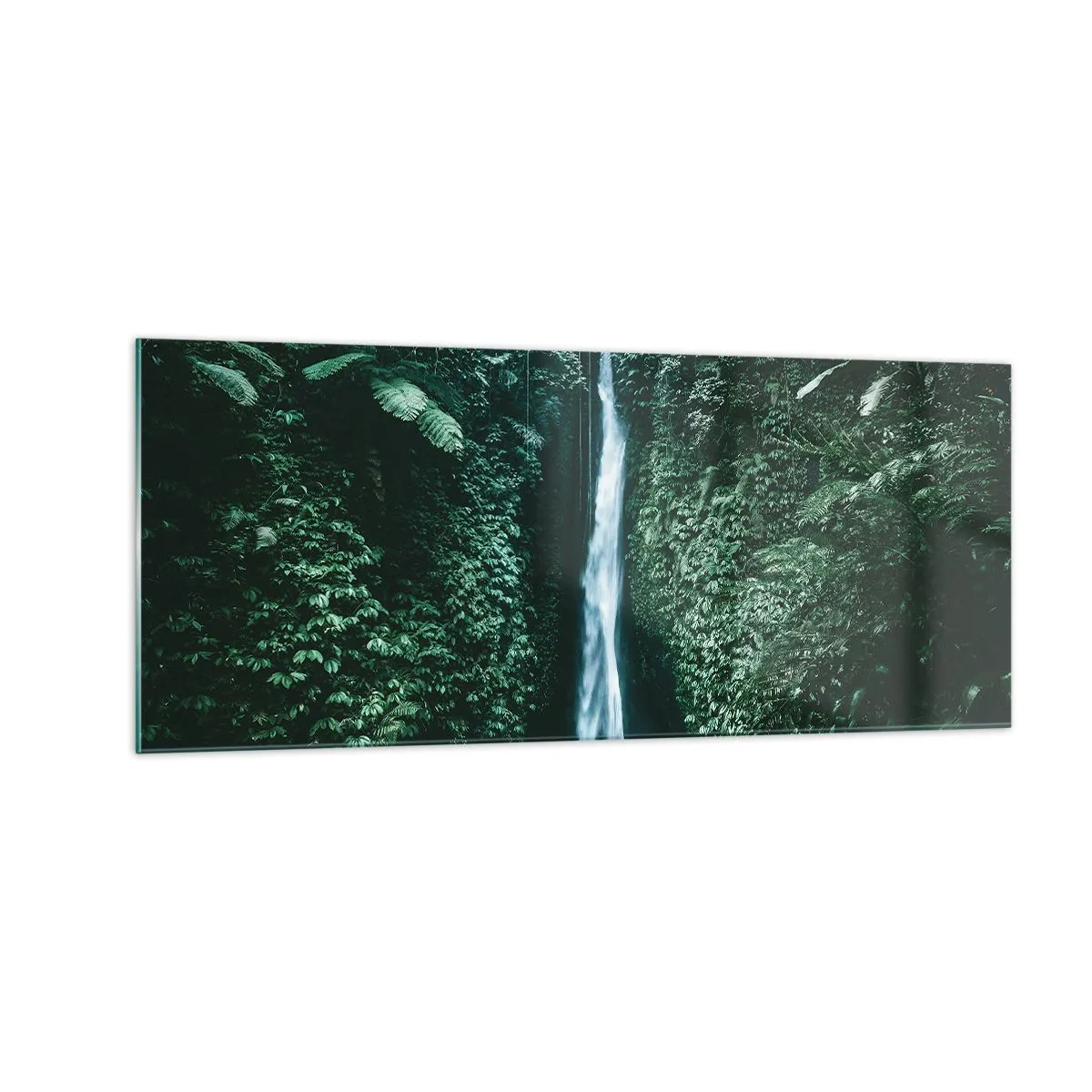 Impression sur verre - Image sur verre - Fontaine tropicale - 100x40 cm