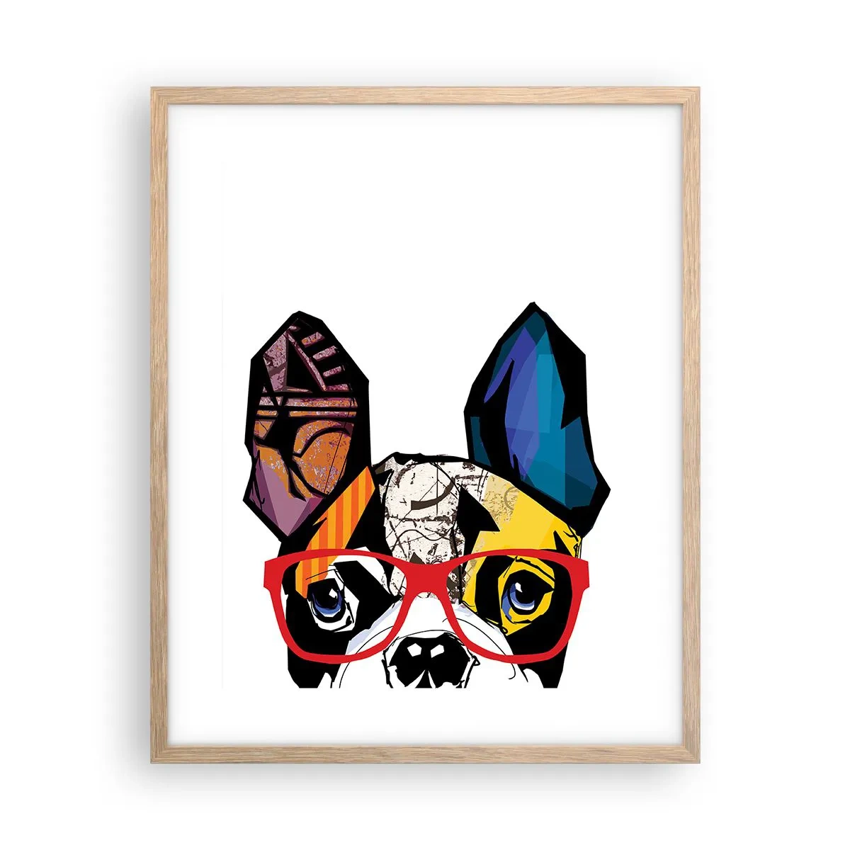 Affiche dans un chêne clair - Poster - Intellectuel - 40x50 cm