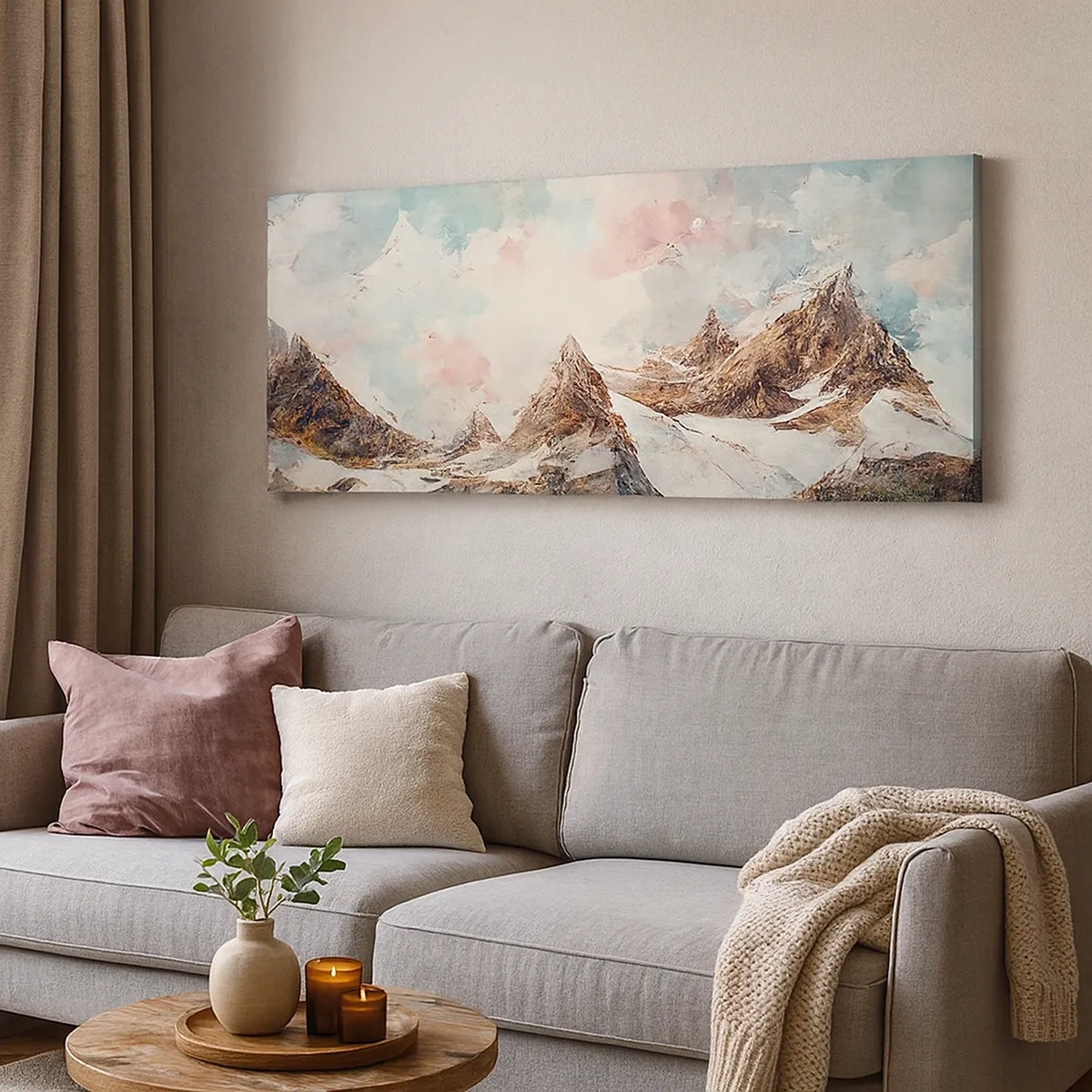 Impression sur toile - Image sur toile - Lames de roche - 30x30 cm