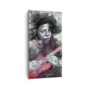 Impression sur toile - Image sur toile - Sur les vagues de la musique - 65x120 cm