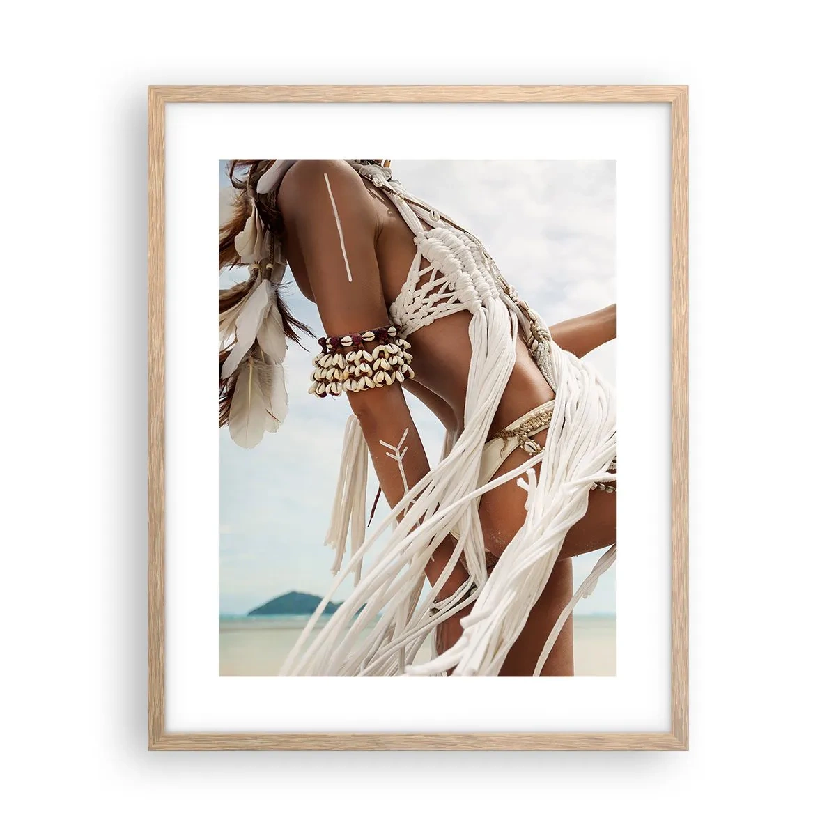 Affiche dans un chêne clair - Poster - Prêtresse du soleil - 40x50 cm