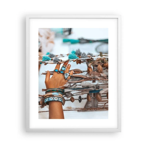 Affiche dans un cadre blanc - Poster - Trésor local - 40x50 cm