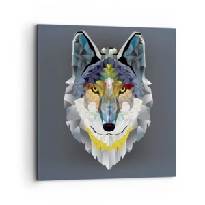Impression sur toile - Image sur toile - On parle du loup - 70x70 cm