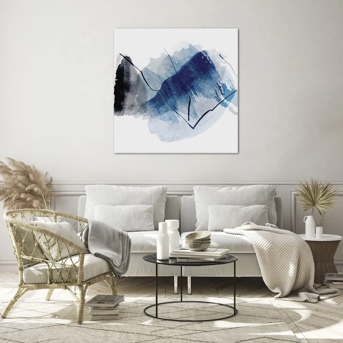 Impression sur verre - Image sur verre - Montagne de glace - 70x70 cm