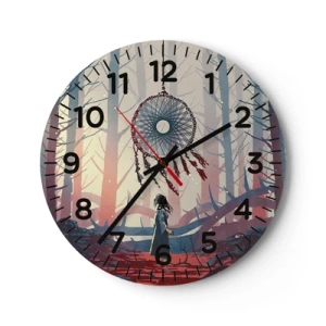 Horloge murale - Pendule murale - Rituel secret du bonheur - 40x40 cm