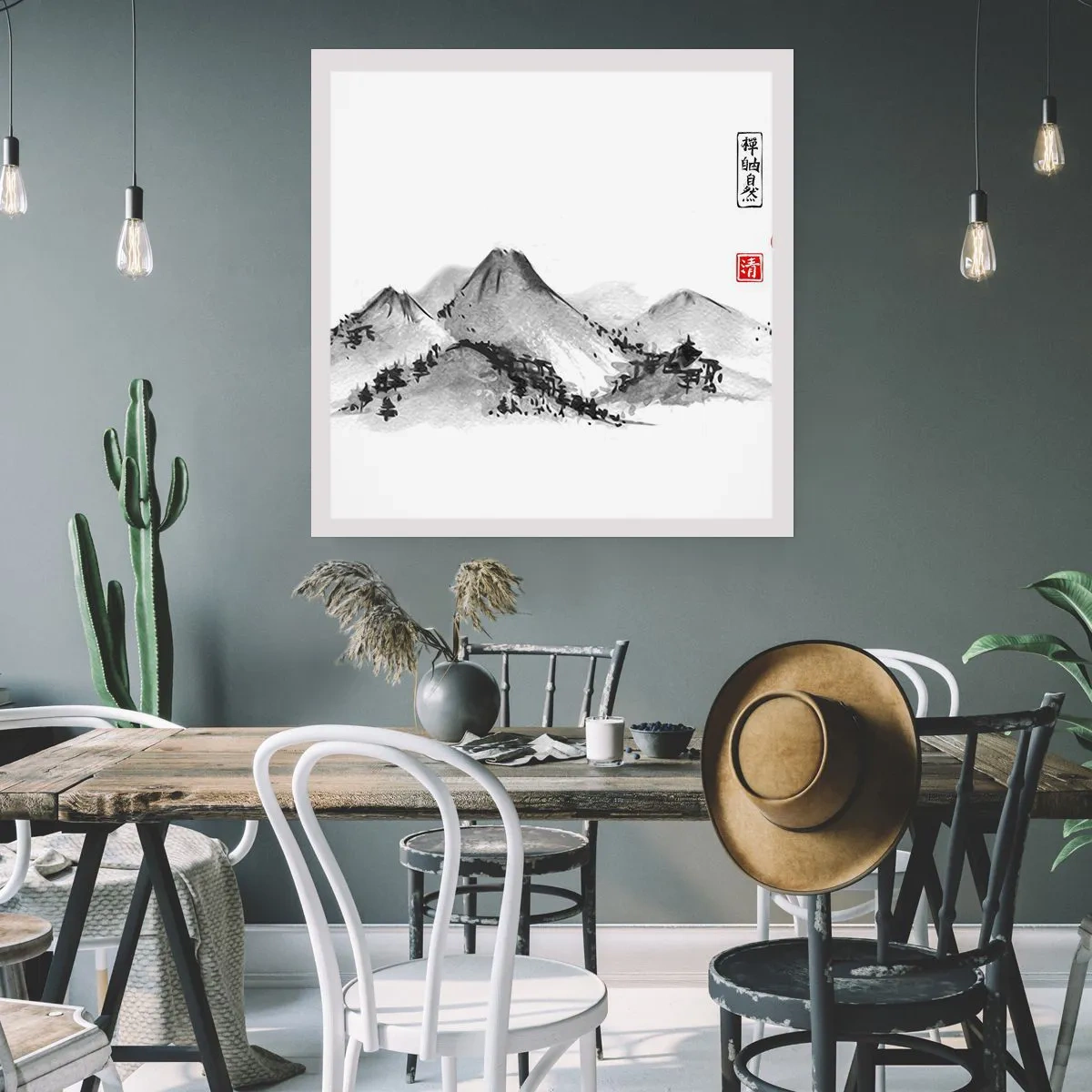 Affiche - Poster - Au-delà de la distance - 30x30 cm