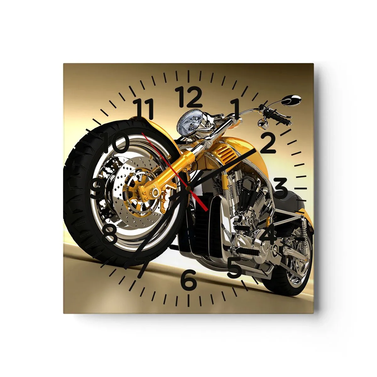 Horloge murale - Pendule murale - Un rêve de force et de vitesse - 30x30 cm