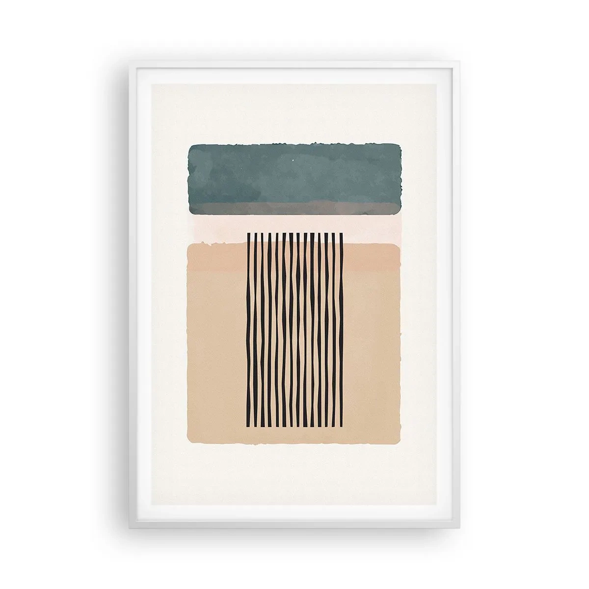 Affiche dans un cadre blanc - Poster - Tout est en ordre - 70x100 cm