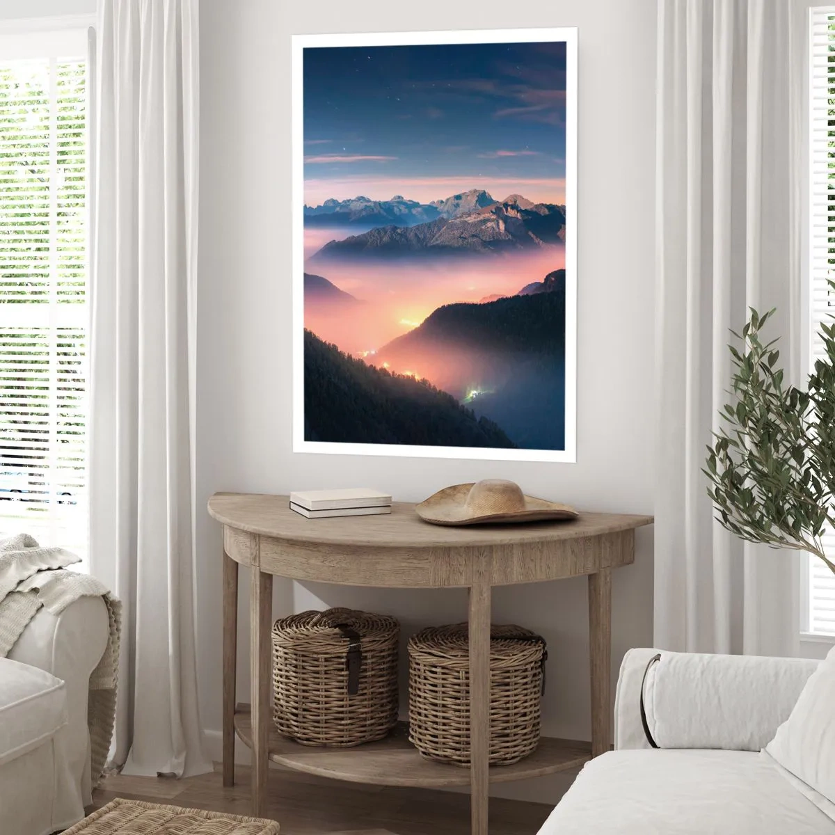 Affiche - Poster - Lumière dans les vallées - 61x91 cm