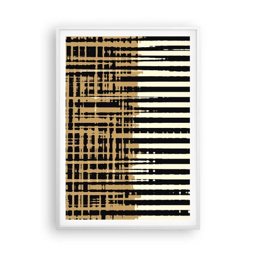 Affiche dans un cadre blanc - Poster - Abstraction architecturale - 70x100 cm