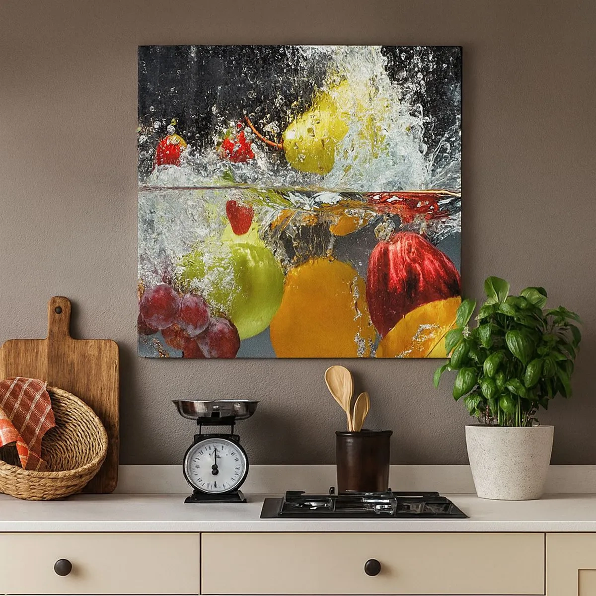 Impression sur toile - Image sur toile - Rafraîchissement fruité - 30x30 cm