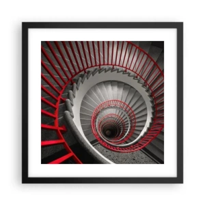 Affiche dans un cadre noir - Poster - Amusement architectural - 40x40 cm