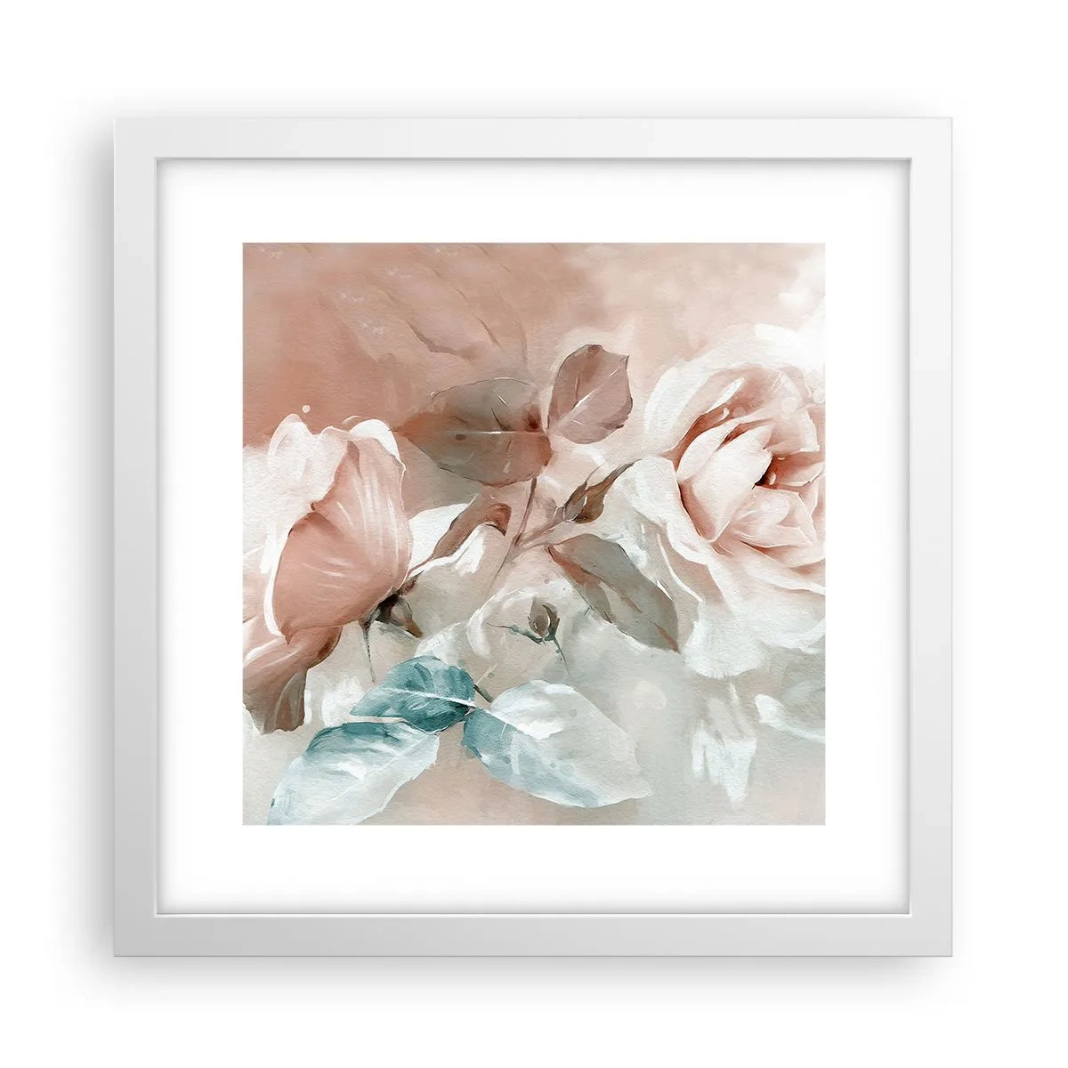 Affiche dans un cadre blanc - Poster - L'esprit du romantisme - 30x30 cm