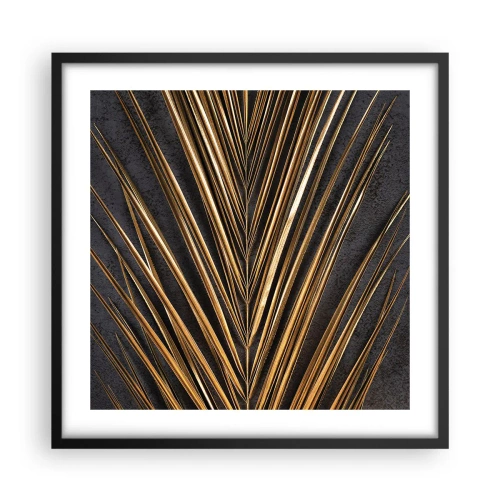 Affiche dans un cadre noir - Poster - L'or des tropiques - 50x50 cm