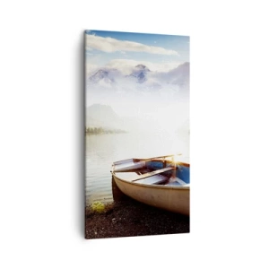 Impression sur toile - Image sur toile - Au bord de la grande et limpide eau - 45x80 cm