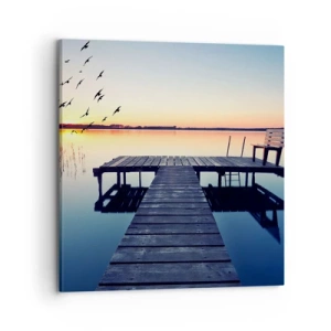 Impression sur toile - Image sur toile - C'était une bonne journée - 70x70 cm