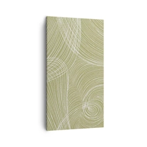 Impression sur toile - Image sur toile - Abstraction complexe de blanc - 45x80 cm