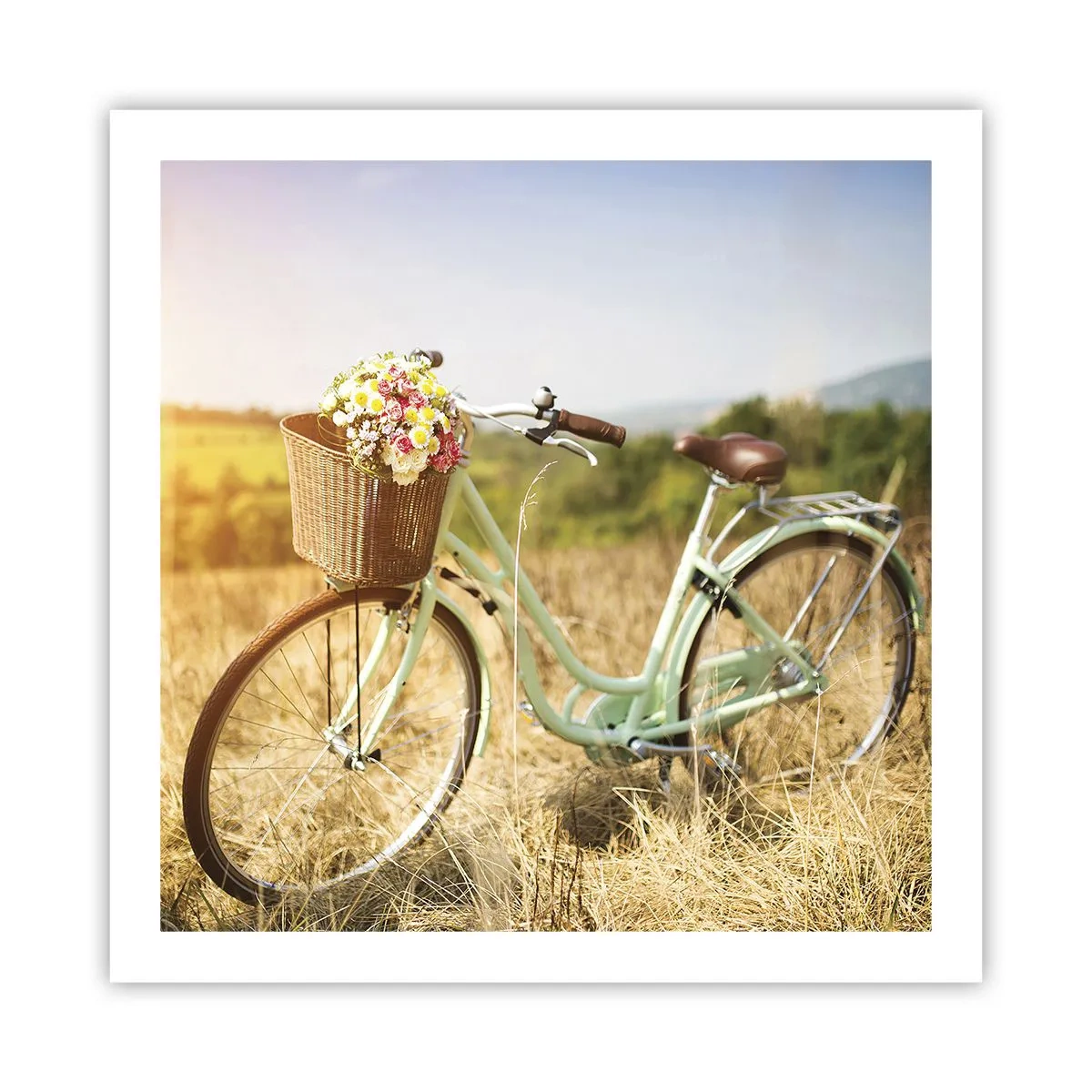 Affiche - Poster - Je vais rester un petit moment - 60x60 cm