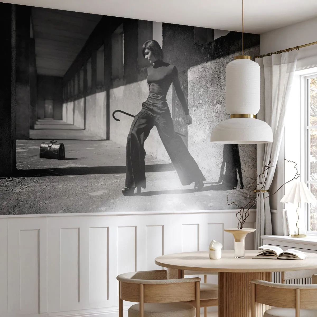 Papier Peint Photo Standard Eco - Élégance urbaine - Femme, Mode, Modèle - 400x280 cm