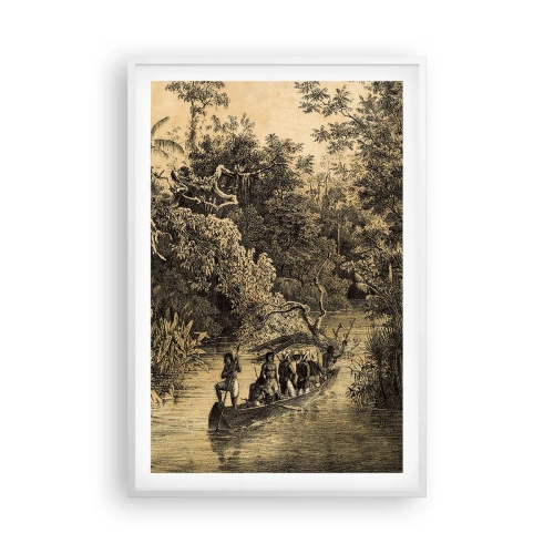 Affiche dans un cadre blanc - Poster - Expédition à la source - 61x91 cm