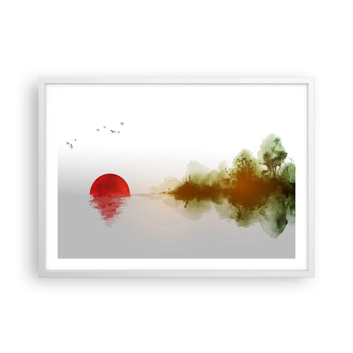 Affiche dans un cadre blanc - Poster - Une promesse de paix - 70x50 cm