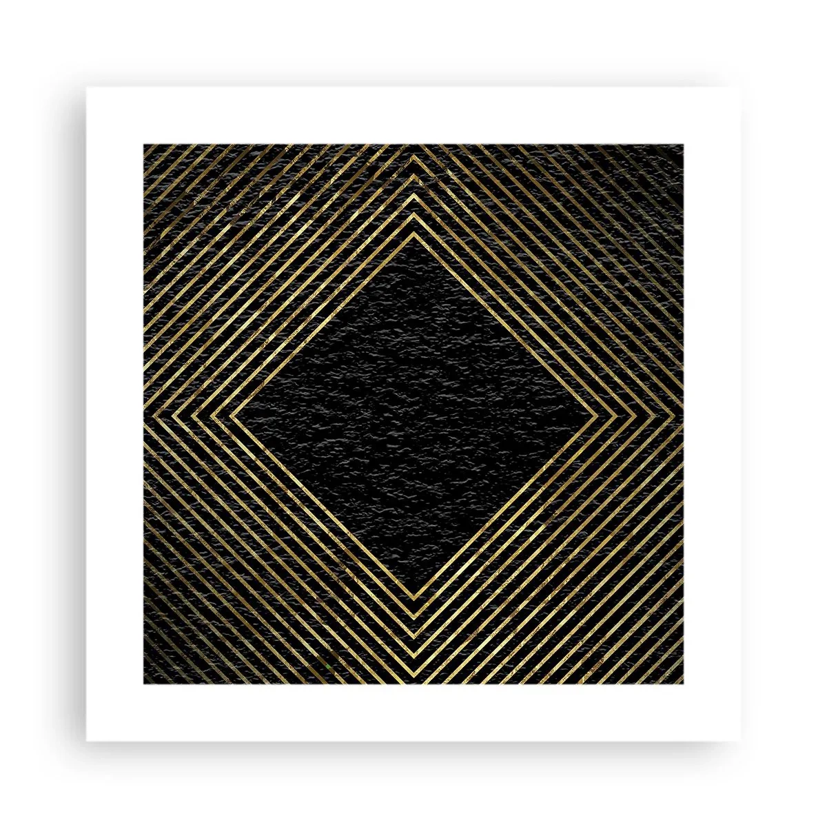 Affiche - Poster - Géométrie dans un style glamour - 40x40 cm