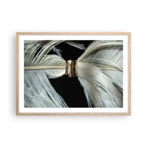 Affiche dans un chêne clair - Poster - ... et je ne te laisserai pas ... - 70x50 cm