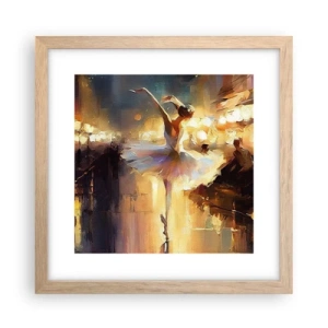 Affiche dans un chêne clair - Poster - Miracle dans la rue - 30x30 cm