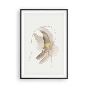 Affiche dans un cadre noir - Poster - rencontré dans l'espace - 61x91 cm