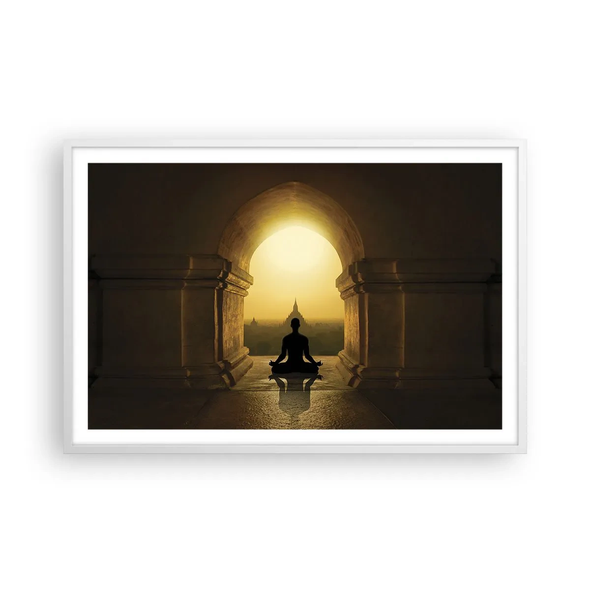 Affiche dans un cadre blanc - Poster - Pleine harmonie - 91x61 cm