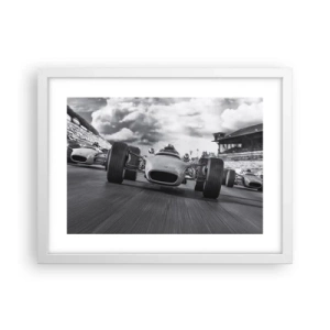 Affiche dans un cadre blanc - Poster - Puissance! - 40x30 cm