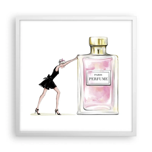 Affiche dans un cadre blanc - Poster - L'essence des femmes - 50x50 cm