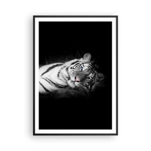 Affiche dans un cadre noir - Poster - Sauvagerie et paix - 70x100 cm