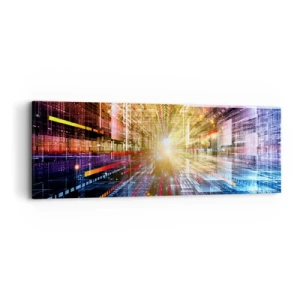 Impression sur toile - Image sur toile - Couloir lumineux - 90x30 cm