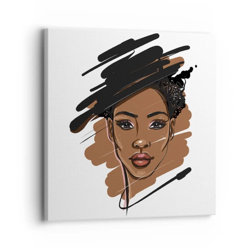 Impression sur toile - Image sur toile - Doux comme le chocolat - 30x30 cm