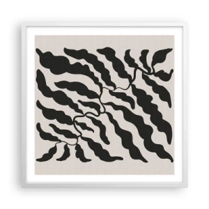 Affiche dans un cadre blanc - Poster - La nature du carré - 60x60 cm