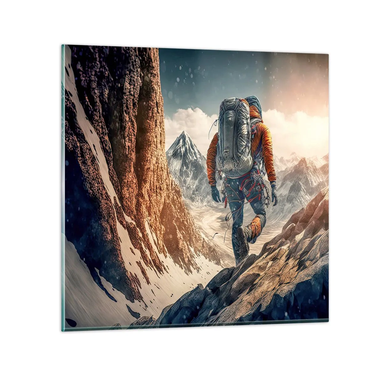 Impression sur verre - Image sur verre - Guerrier solitaire - 50x50 cm