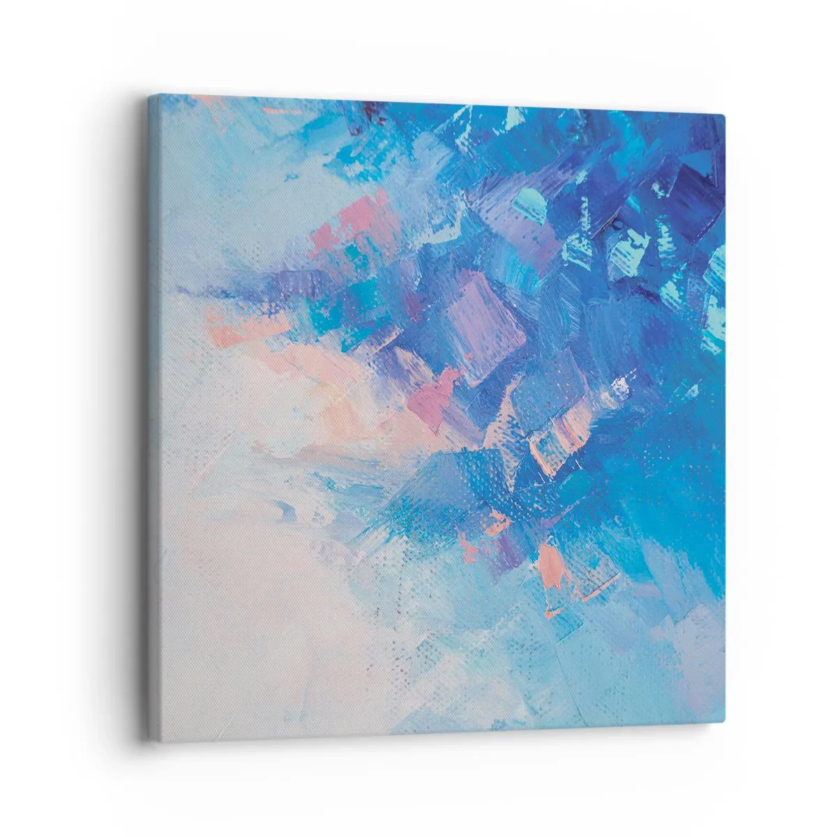 Impression sur toile - Image sur toile - Abstraction hivernale - 30x30 cm