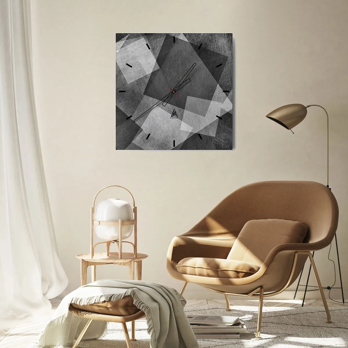 Horloge murale - Pendule murale - Le symbole éternel de durabilité et d'ordre - 30x30 cm