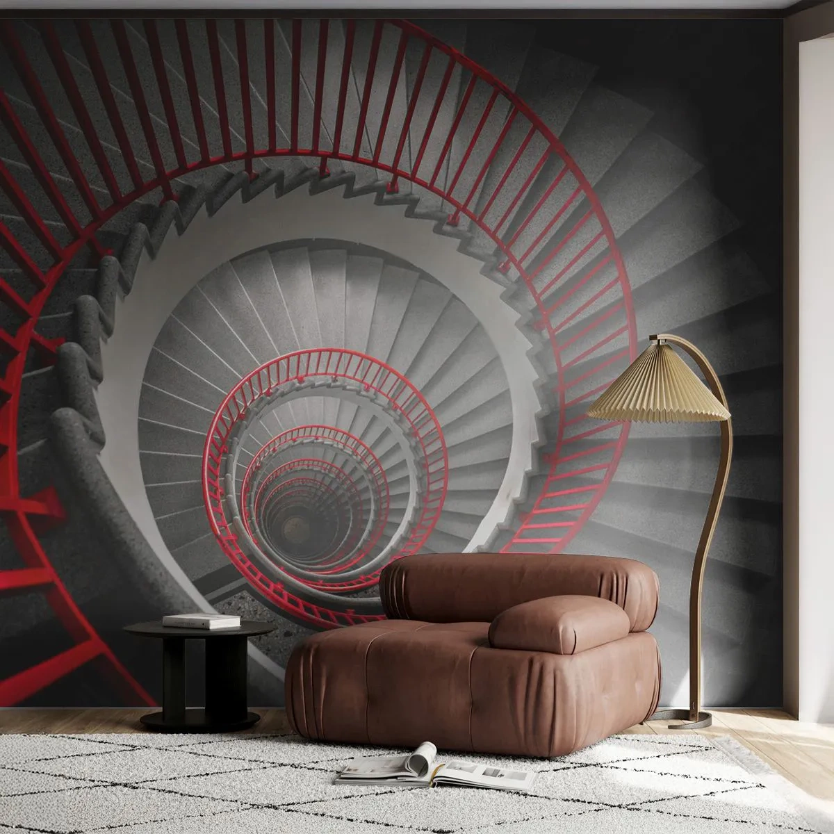 Papier Peint Photo Premium Canvas - Amusement architectural - Architecture, Escaliers, Industriel - 250x175 cm
