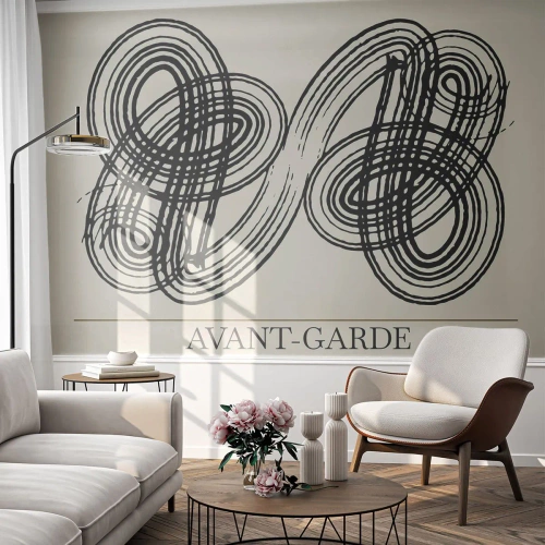 Papier Peint Photo Premium Sand - C'est venu spontanément - Minimalisme, scandinave, En écrivant - 350x256 cm