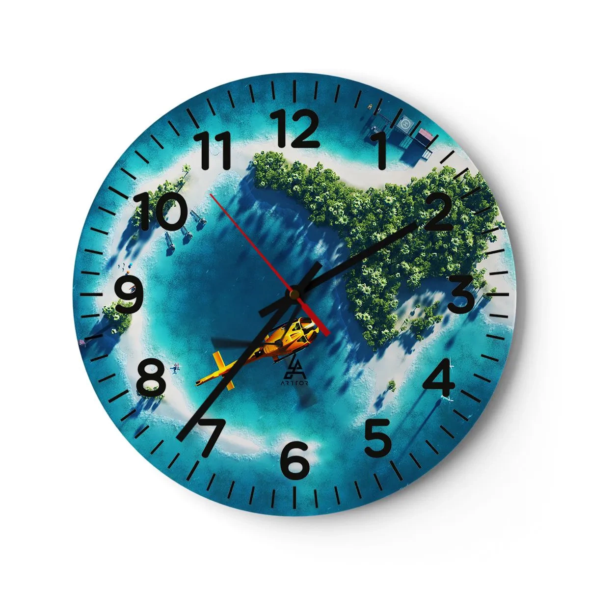 Horloge murale - Pendule murale - Achetez-vous une île - 40x40 cm