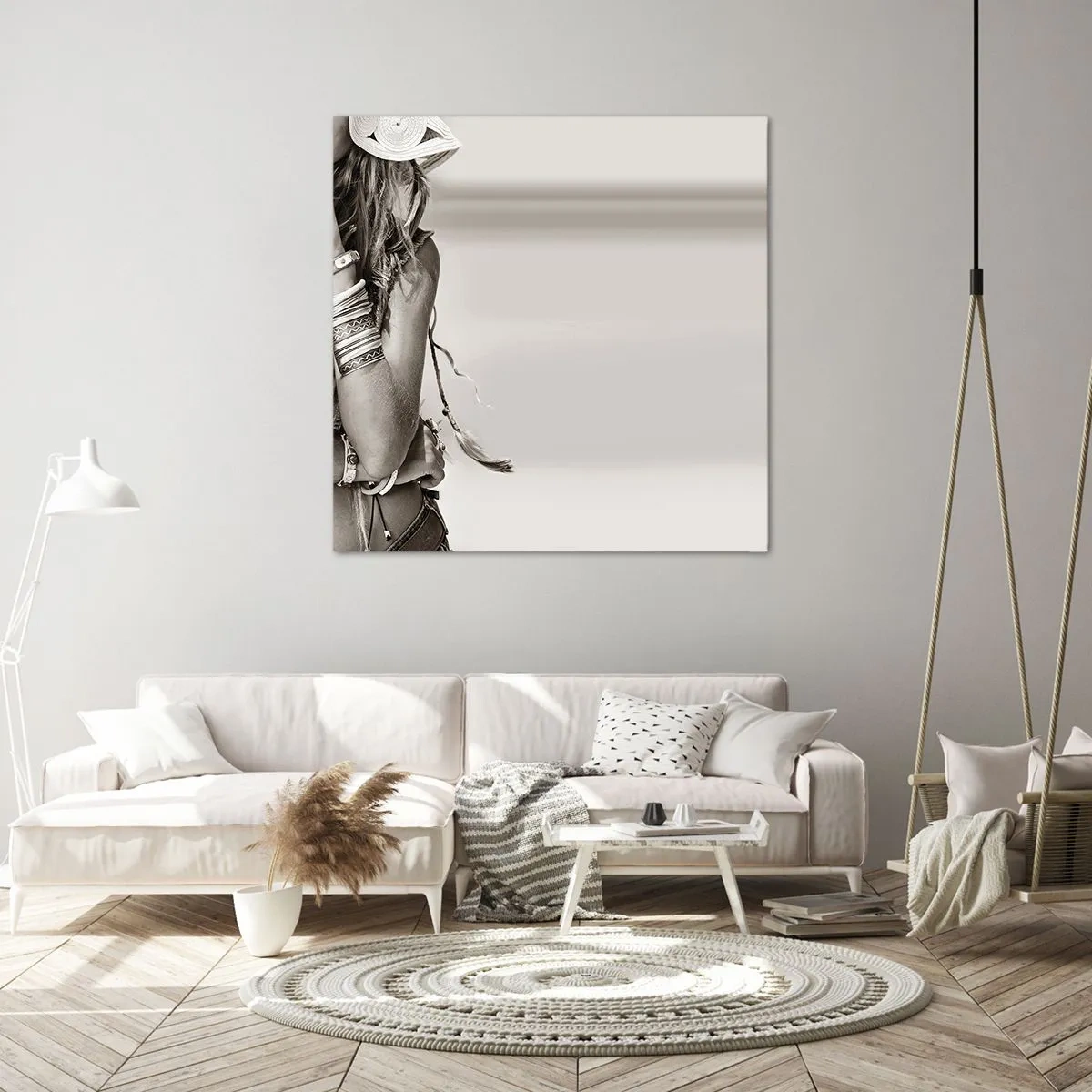 Impression sur toile - Image sur toile - Comment va la fille - 70x70 cm