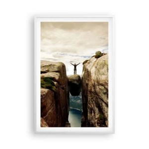 Affiche dans un cadre blanc - Poster - Comment vous sentez-vous§ - 61x91 cm