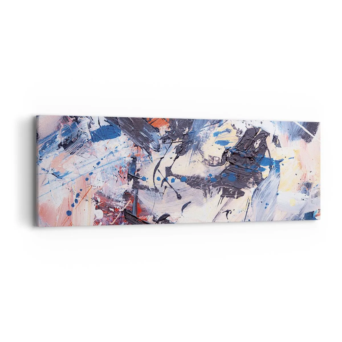 Impression sur toile - Image sur toile - La danse folle de l'abstrait - 90x30 cm