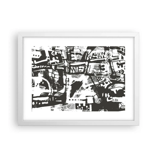 Affiche dans un cadre blanc - Poster - Ordre ou chaos? - 40x30 cm