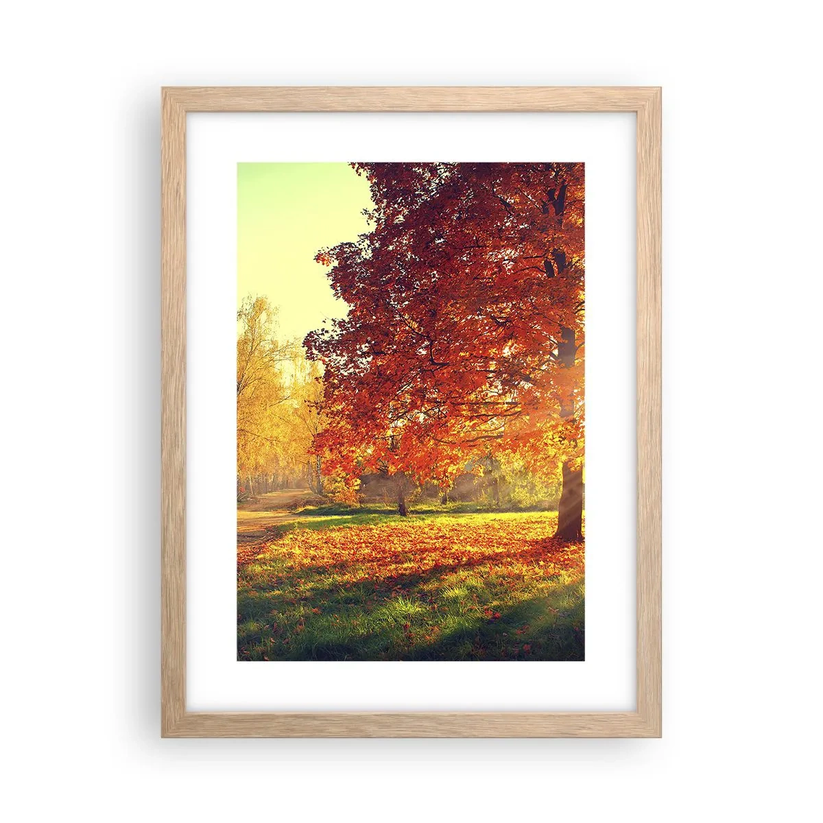 Affiche dans un chêne clair - Poster - Le roux est beau - 30x40 cm